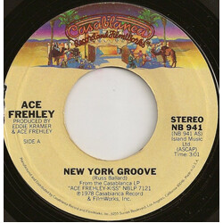 Ace Frehley New York Groove USED VINYL 7INCH 45 RPM SINGLE REPRESS