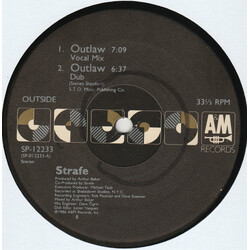 Strafe Outlaw USED VINYL 12INCH 33 S RPM STEREO
