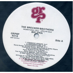The Brecker Brothers Big Idea USED VINYL 12INCH 33 S RPM PROMO