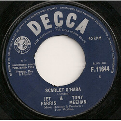 Jet Harris And Tony Meehan Scarlet O'Hara USED VINYL 7INCH SINGLE 45 RPM