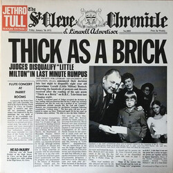 Jethro Tull Thick As A Brick Vinyl LP USED