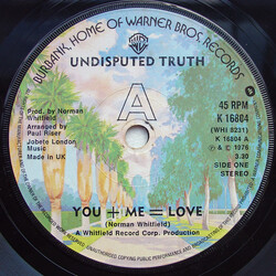 Undisputed Truth (2) You + Me = Love USED VINYL 7INCH 45 RPM STEREO