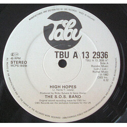 The S.O.S. Band High Hopes USED VINYL 12INCH 45 RPM