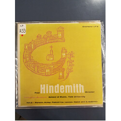 Paul Hindemith Collegium Musicum Of Yale University School Of Music Volume 2 Vinyl LP USED