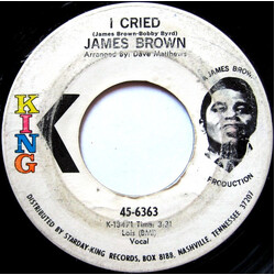 James Brown I Cried / World Pt. 2 USED VINYL 7INCH SINGLE 45 RPM PROMO
