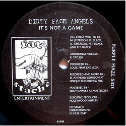 Dirty Face Angels It's Not A Game / 6 Emcees USED VINYL 12INCH 33 S RPM