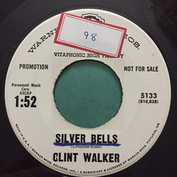 Clint Walker (2) / The Sunflower Serenaders Silver Bells / Love At Home USED VINYL 7INCH 45 RPM SINGLE PROMO