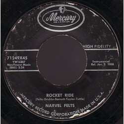 Narvel Felts Rocket Ride / Dream World USED VINYL 7INCH 45 RPM SINGLE STYRENE MONO