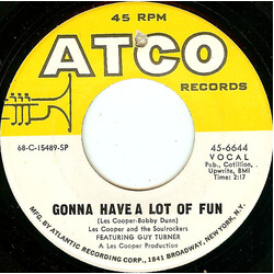 Les Cooper And His Soul Rockers / Guy Turner Gonna Have A Lot Of Fun USED VINYL 7INCH 45 RPM