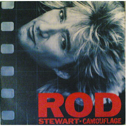 Rod Stewart Camouflage Vinyl LP USED