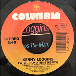 Kenny Loggins I'm Free (Heaven Helps The Man) / Welcome To Heartlight USED VINYL 7INCH SINGLE