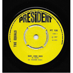 The Equals Baby Come Back USED VINYL 7INCH 45 RPM SINGLE REISSUE