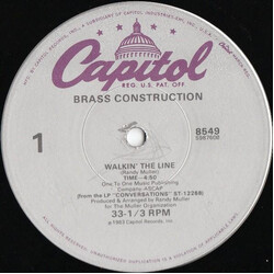 Brass Construction Walkin' The Line VINYL 12" USED