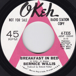 Bernice Willis Breakfast In Bed / Confidence USED VINYL 7INCH 45 RPM PROMO