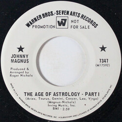 Johnny Magnus The Age Of Astrology Part 1 / The Age Of Astrology Part 2 USED VINYL 7INCH 45 RPM PROMO