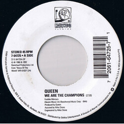 Queen We Are The Champions VINYL 7" USED