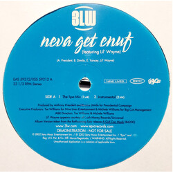 3LW / Lil Wayne Neva Get Enuf USED VINYL 12INCH 33 S RPM PROMO STEREO