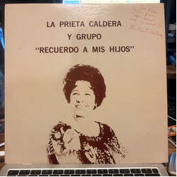 La Prieta Caldera Y Grupo Recuerdo A Mis Hijos Vinyl LP USED