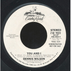 Dennis Wilson (2) You And I USED VINYL 7INCH 45 RPM SINGLE PROMO STEREO MONO