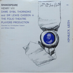William Shakespeare / Folio Theatre Players Henry VIII Vinyl LP USED