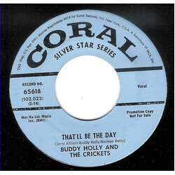 Buddy Holly / The Crickets (2) That'll Be The Day USED VINYL 7INCH 45 RPM PROMO