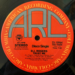 D. J. Rogers Trust Me / You Are My Joy VINYL 12" USED