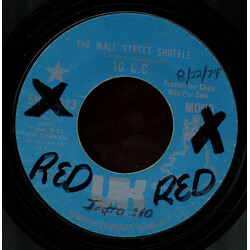 10cc The Wall Street Shuffle USED VINYL 7INCH 45 RPM SINGLE PROMO STYRENE STEREO MONO