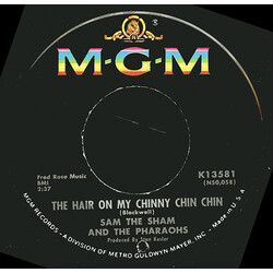 Sam The Sham & The Pharaohs The Hair On My Chinny Chin Chin USED VINYL 7INCH 45 RPM MONO