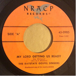 The Baystate Gospel Singers My Lord Getting Us Ready USED VINYL 7INCH