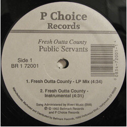 Public Servants Fresh Outta County USED VINYL 12INCH 33 S RPM