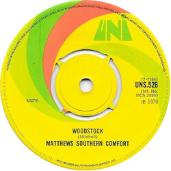 Matthews' Southern Comfort Woodstock USED VINYL 7INCH 45 RPM SINGLE