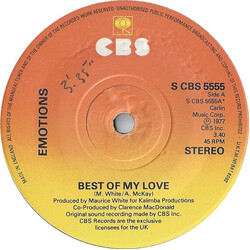 The Emotions Best Of My Love USED VINYL 7INCH SINGLE 45 RPM