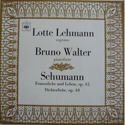 Robert Schumann / Lotte Lehmann / Bruno Walter Frauenliebe Und Leben / Dichterliebe Vinyl LP USED