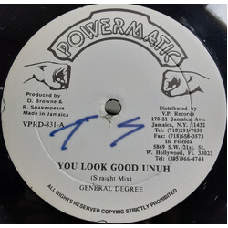 General Degree You Look good Unuh USED VINYL 12INCH SINGLE