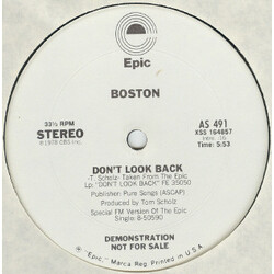 Boston Don't Look Back/The Journey USED VINYL 12INCH 33 S RPM SINGLE PROMO STEREO