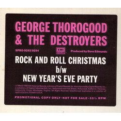 George Thorogood & The Destroyers Rock And Roll Christmas / New Year's Eve Party USED VINYL 12INCH 33 S RPM SINGLE PROMO