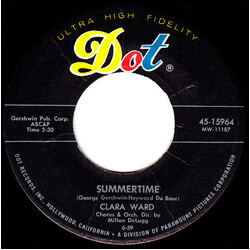 Clara Ward Summertime USED VINYL 7INCH 45 RPM SINGLE