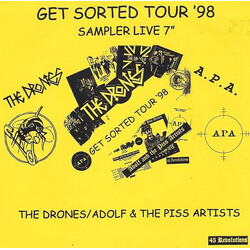 The Drones / Adolf And The Piss Artists Get Sorted Tour '98 USED VINYL 7INCH 33 S RPM SAMPLER