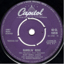 Nat King Cole Ramblin' Rose / The Good Times USED VINYL 7INCH 45 RPM SINGLE