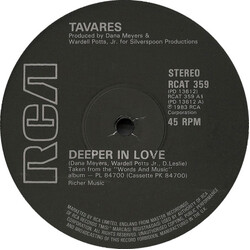 Tavares Deeper In Love USED VINYL 12INCH 45 RPM SINGLE