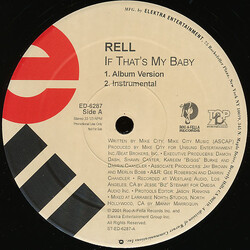 Rell If That's My Baby USED VINYL 12INCH 33 S RPM PROMO