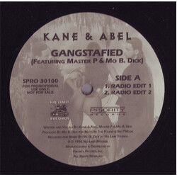 Kane & Abel / Master P / Mo B. Dick Gangstafied USED VINYL 12INCH SINGLE PROMO
