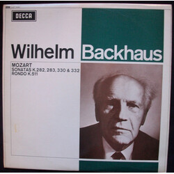 Wilhelm Backhaus / Wolfgang Amadeus Mozart Sonatas K.282, 283, 330 & 382 / Rondo K.511 Vinyl LP USED