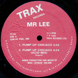 Mr. Lee Pump Up Chicago USED VINYL 12INCH 33 S RPM