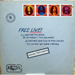 Free Free Live Vinyl LP USED