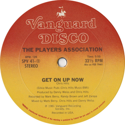 The Players Association Get On Up Now / Let Your Body Go! Vinyl 12" USED