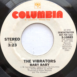 The Vibrators Baby Baby USED VINYL 7INCH 45 RPM SINGLE PROMO STEREO MONO