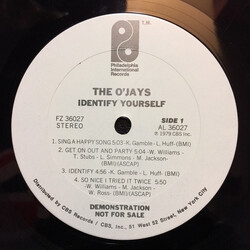 The O'Jays Identify Yourself Vinyl LP USED