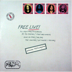 Free Free Live Vinyl LP USED