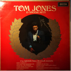 Tom Jones 13 Smash Hits Vinyl LP USED